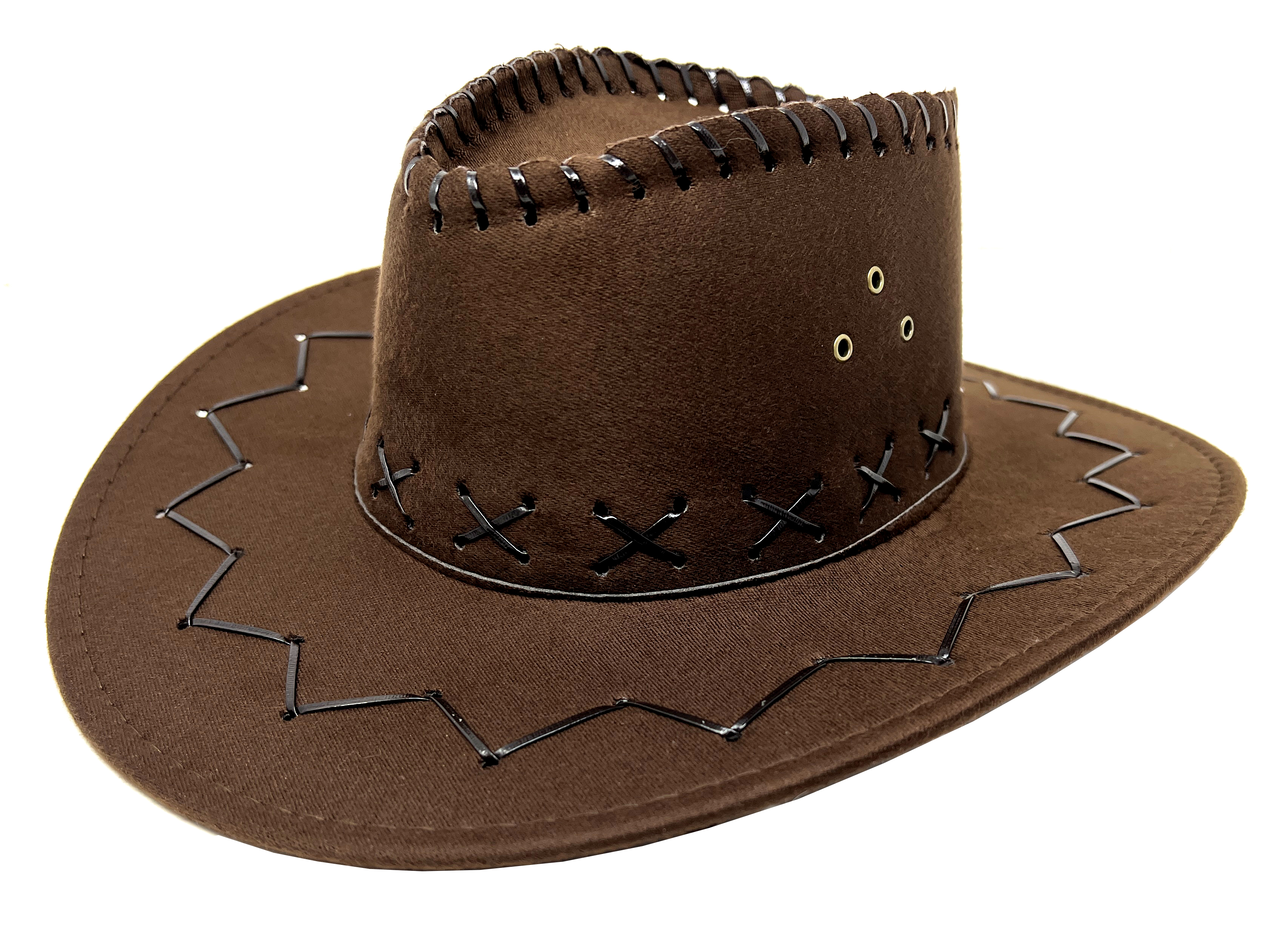 Kinder Cowboy Hut braun Western Design   - immer genau das  Richtige!